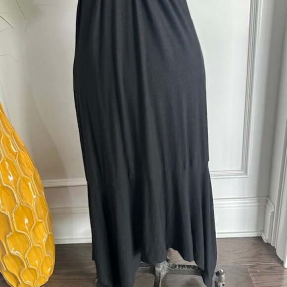 Athleta Wrap Surplice Black Knit Dress - Picture 9 of 16